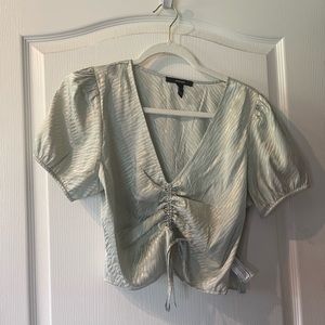 Silky patterned blouse